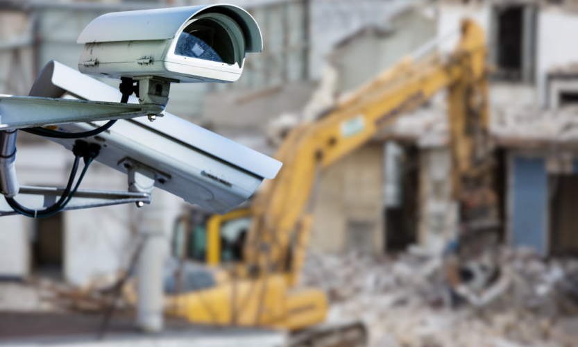 instalacja kamer na budowie do monitoringu postępu prac